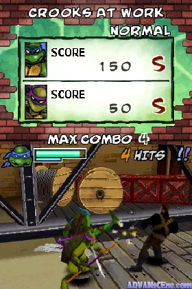 Teenage Mutant Ninja Turtles - Arcade Attack (USA) (En,Fr,Es) screen shot game playing